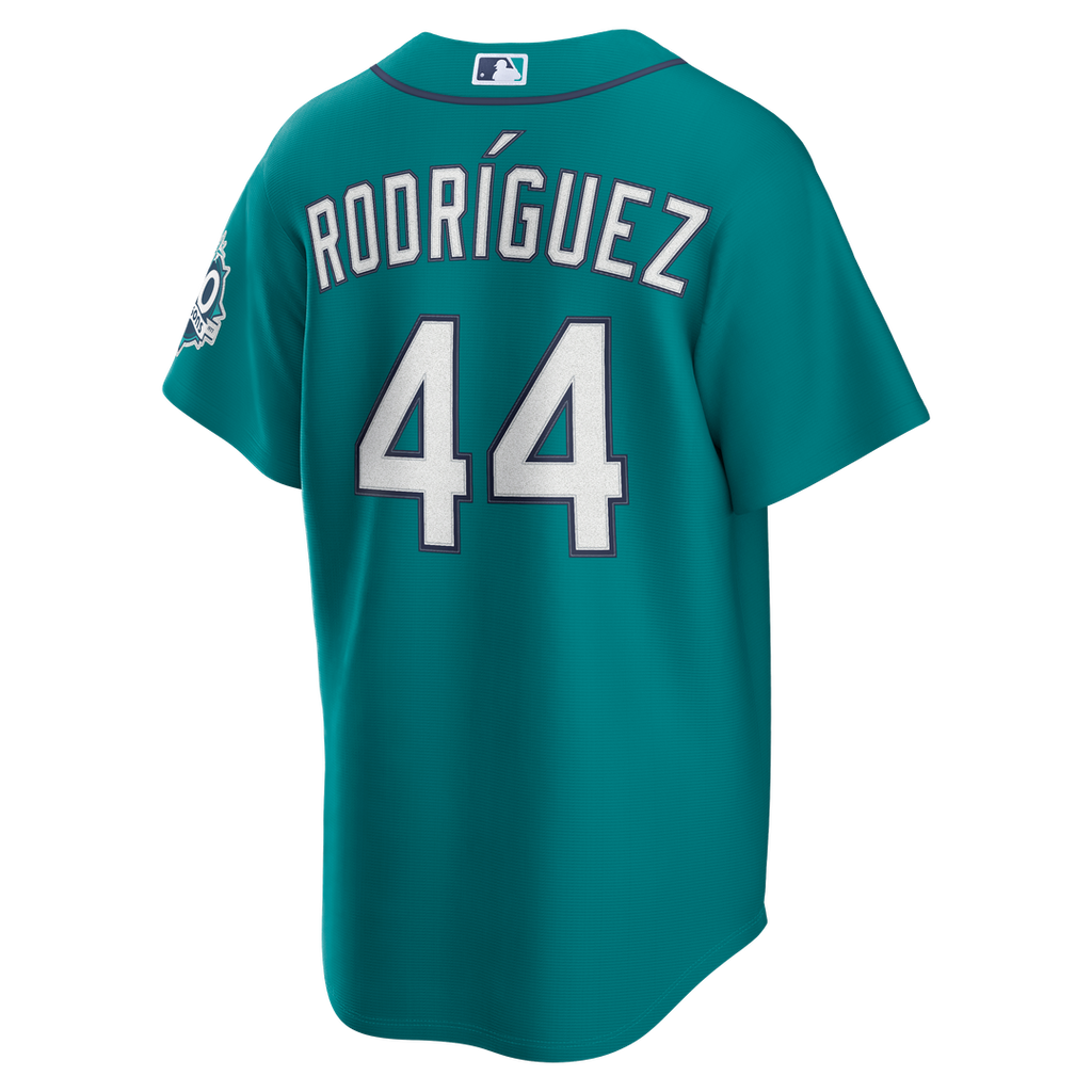 Seattle Mariners Julio Rodríguez Home Stadium 50th Season Patch Jersey — White
