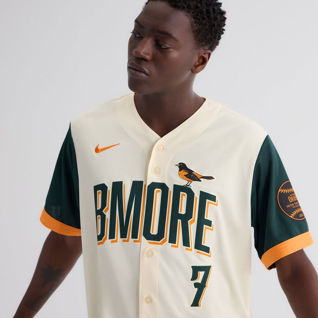 Baltimore Orioles Jackson Holliday 2026 City Connect Stadium Jersey — Cream
