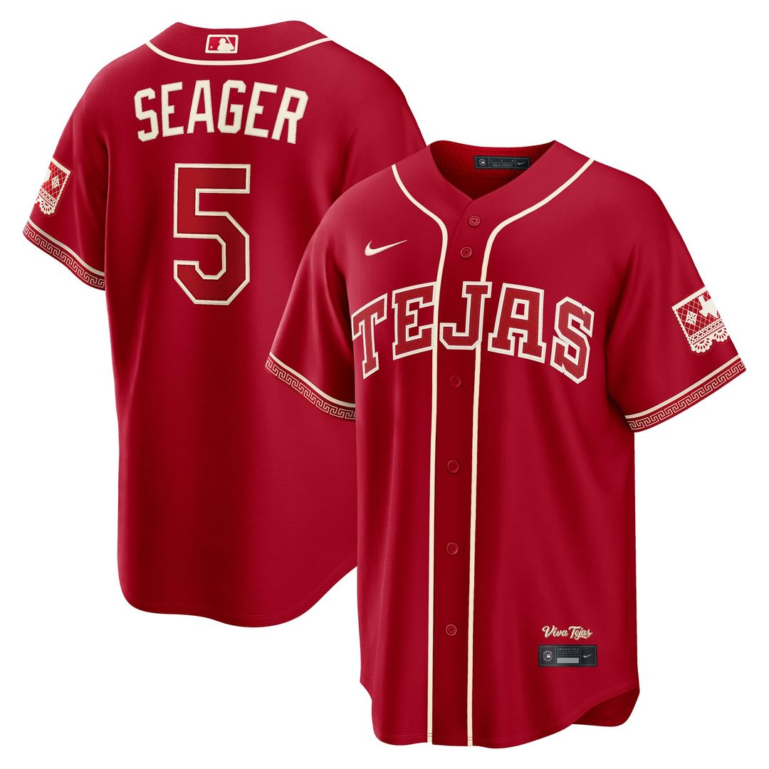 Texas Rangers Corey Seager 2026 City Connect Stadium Jersey — Red