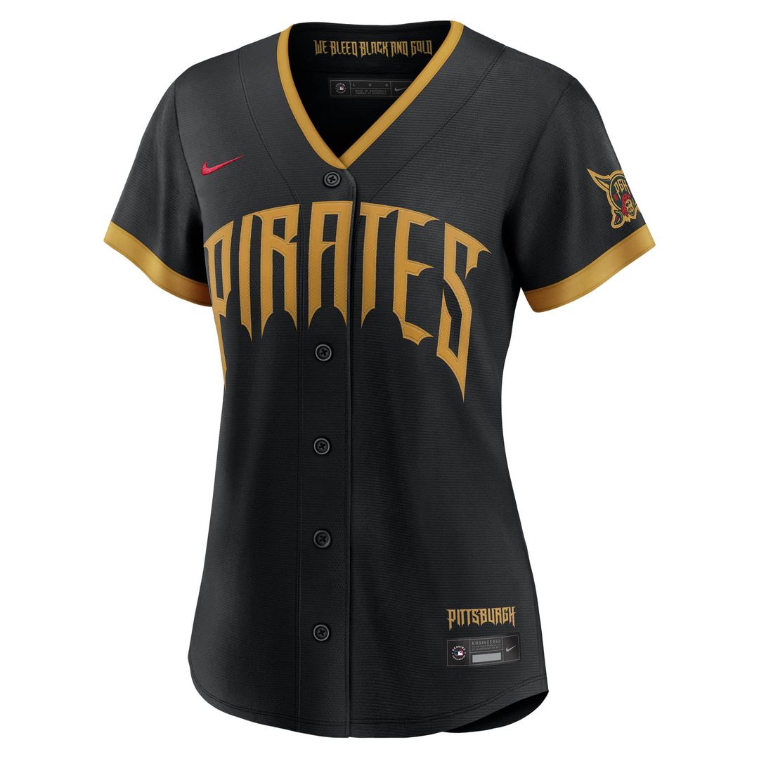 Pittsburgh Pirates Paul Skenes Women's 2026 City Connect Stadium Jersey — Black