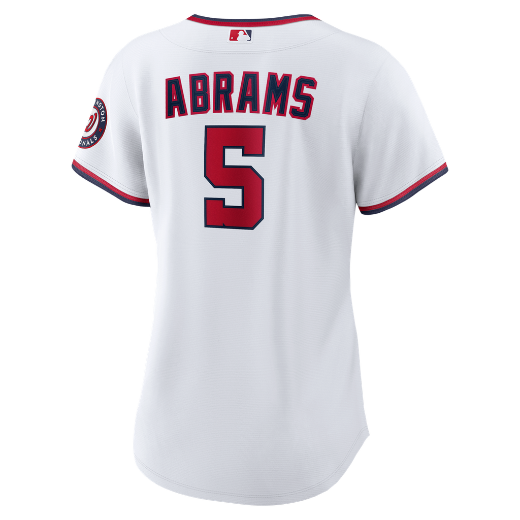 Washington Nationals CJ Abrams Women's Home Replica Jersey — White