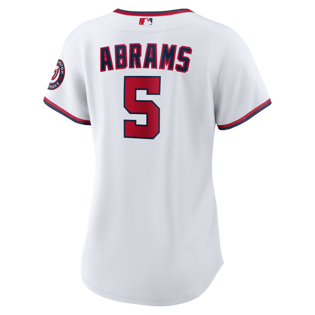 Washington Nationals CJ Abrams Women's Home Replica Jersey — White