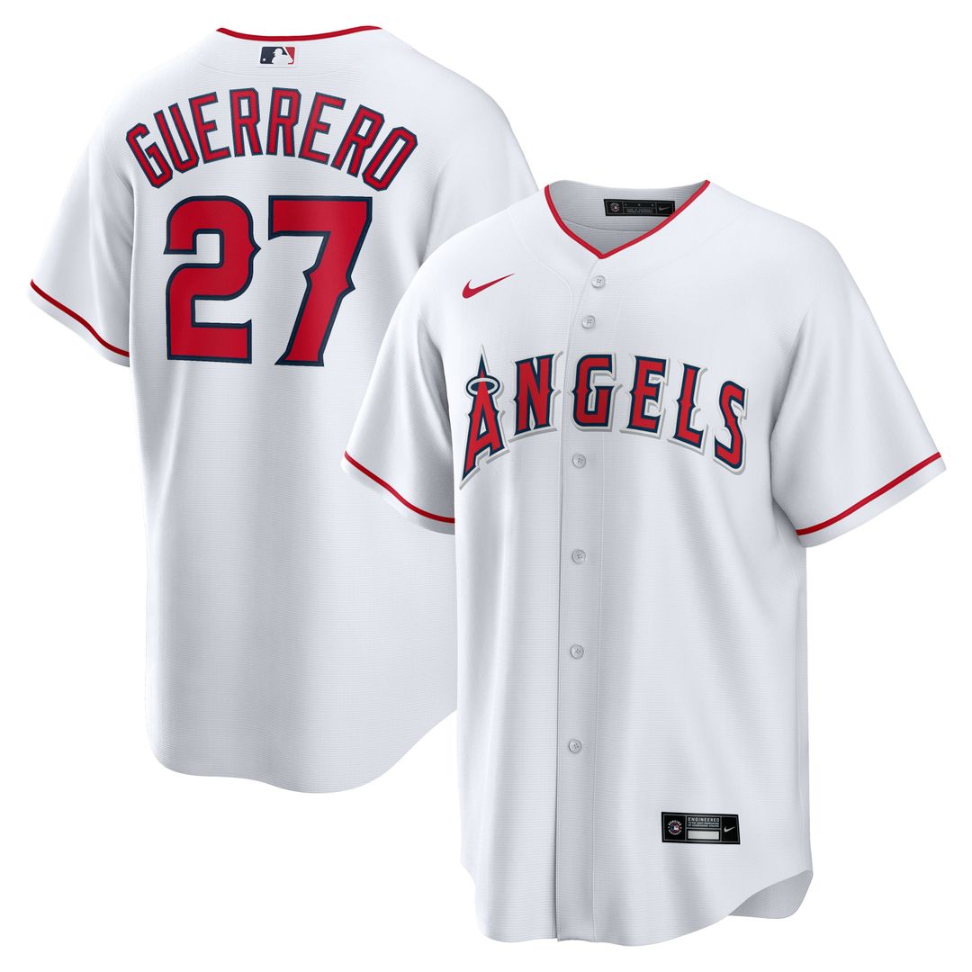 Los Angeles Angels Vladimir Guerrero Home Retired Replica Jersey — White