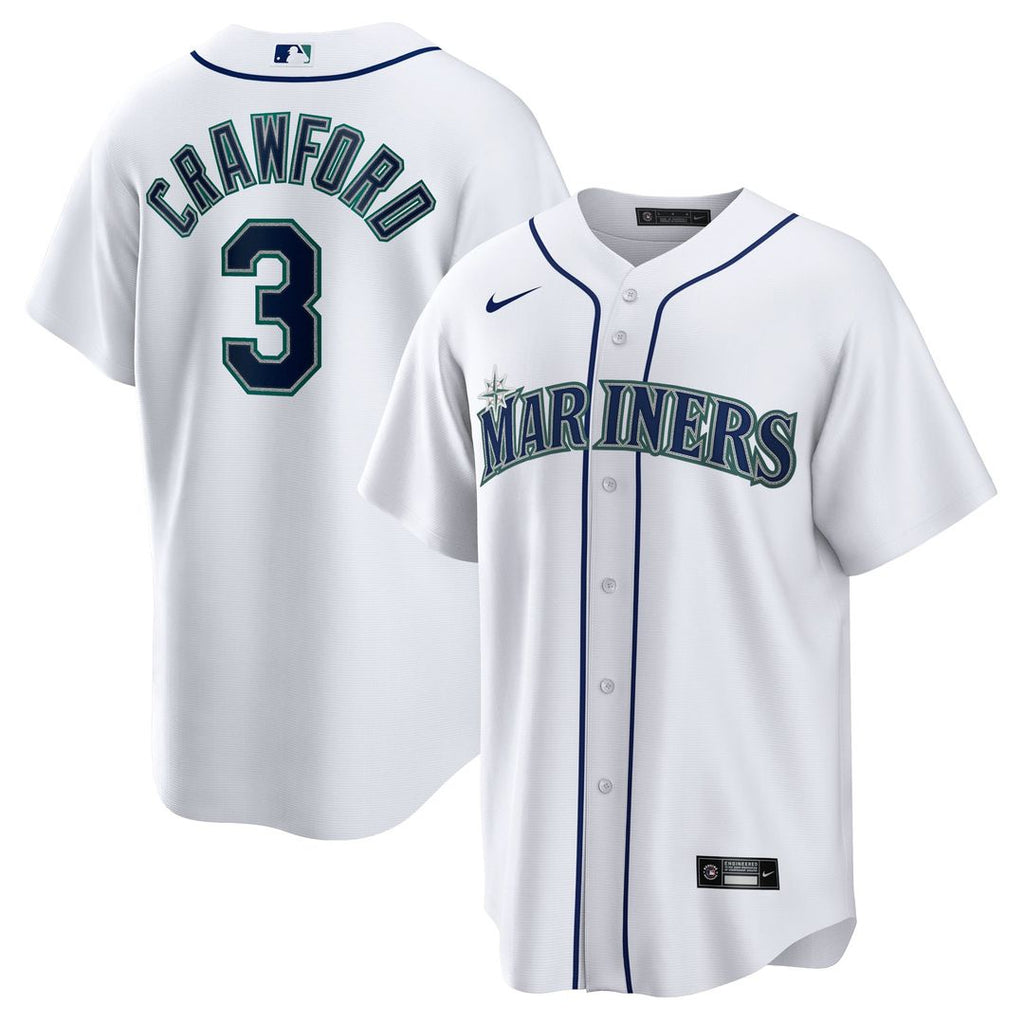 Seattle Mariners JP Crawford Home Replica Jersey — White