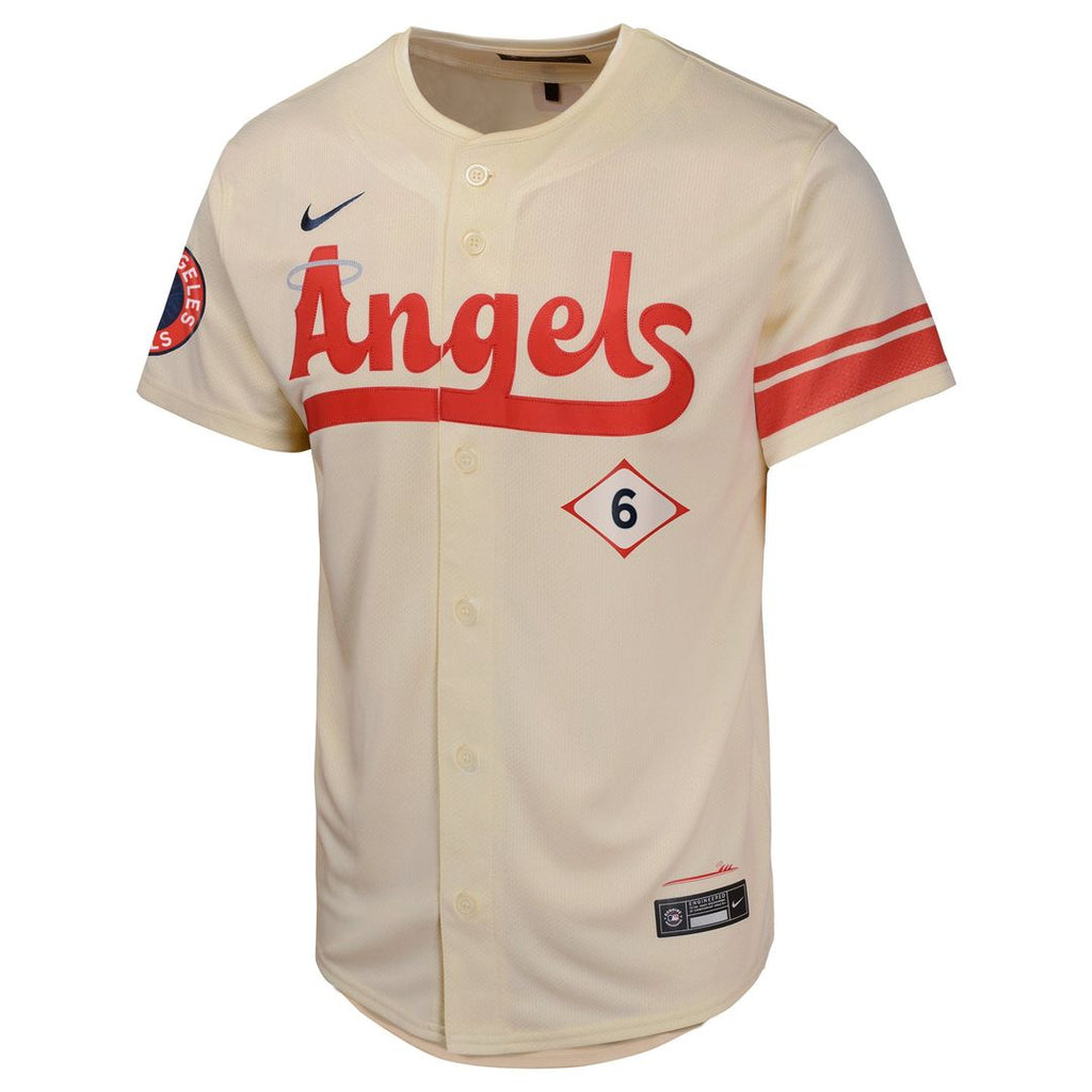 Los Angeles Angels Anthony Rendon Youth City Connect Limited Jersey — Cream