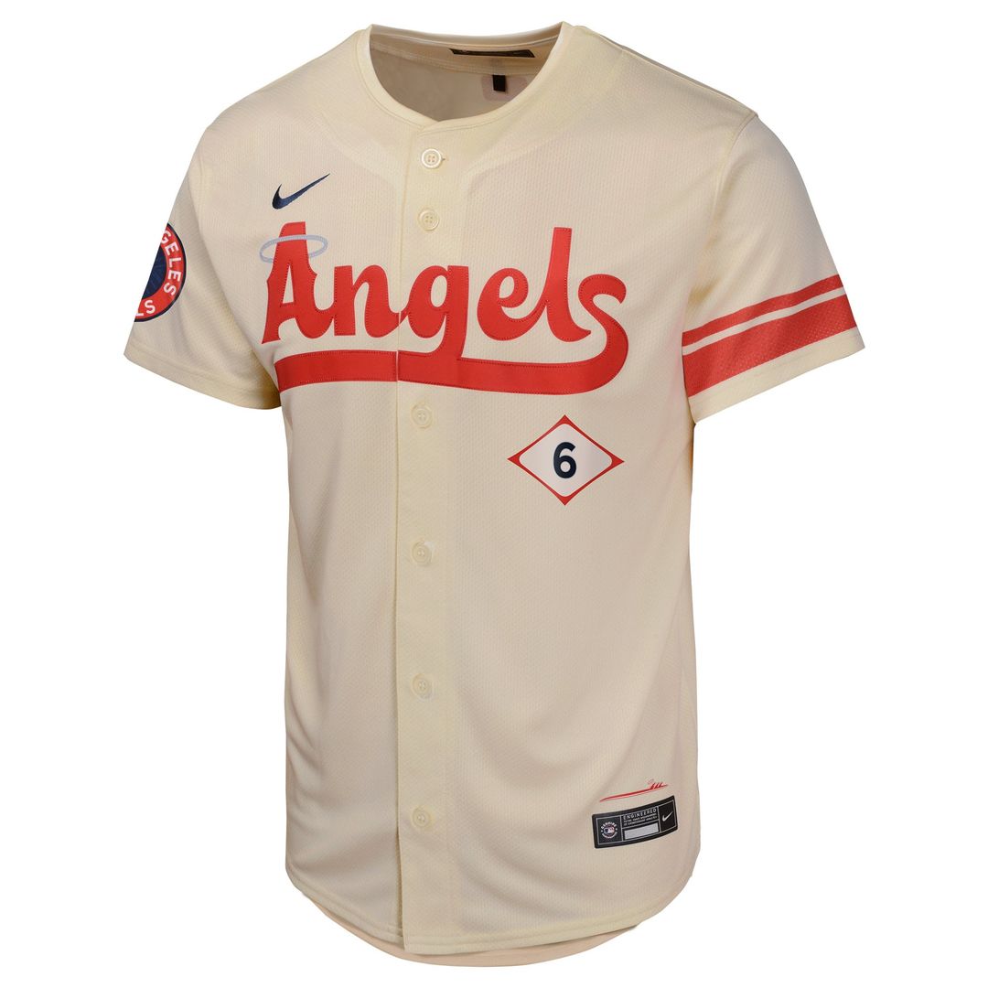 Los Angeles Angels Anthony Rendon Youth City Connect Limited Jersey — Cream