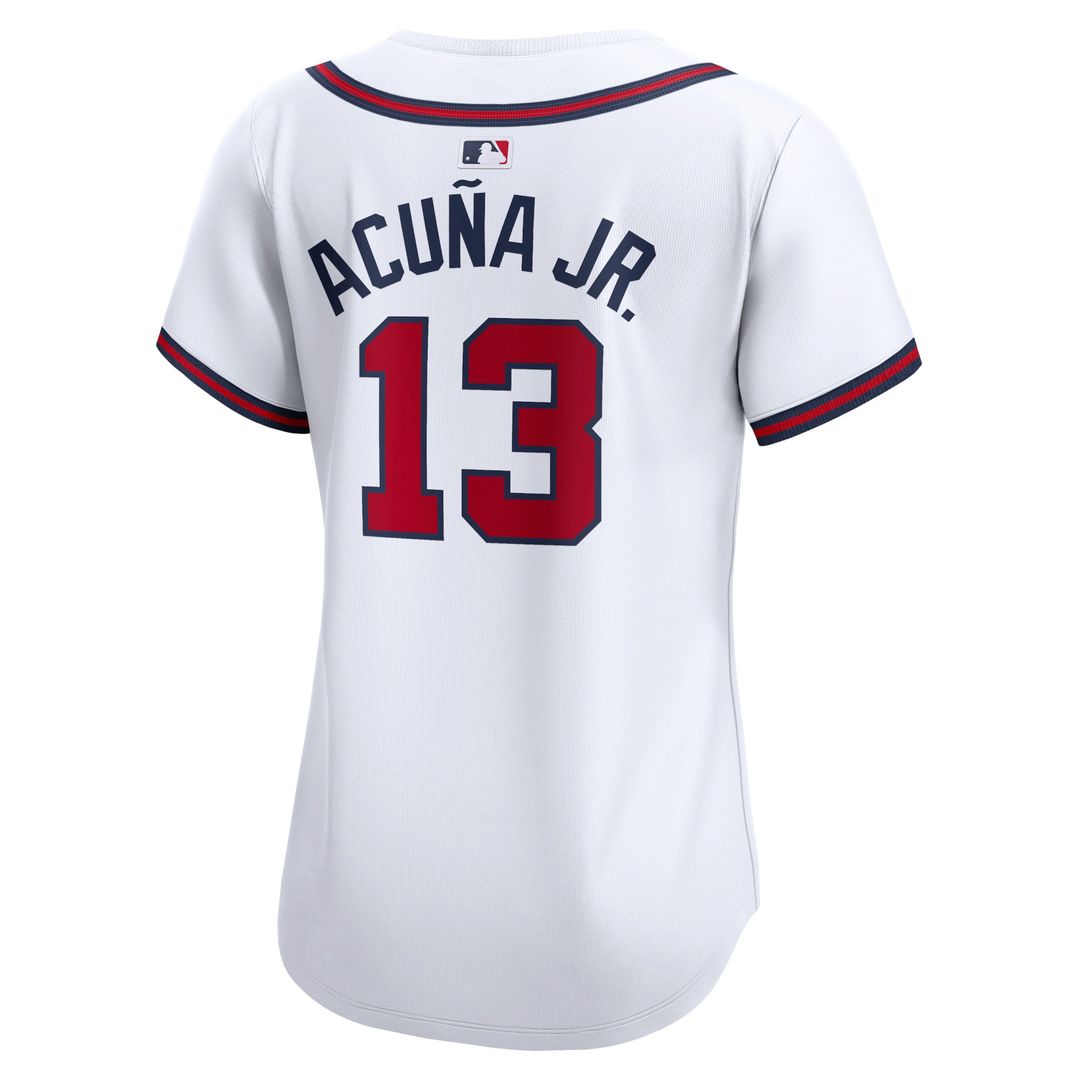 Atlanta Braves Ronald Acuna Women's Home Limited Jersey — White