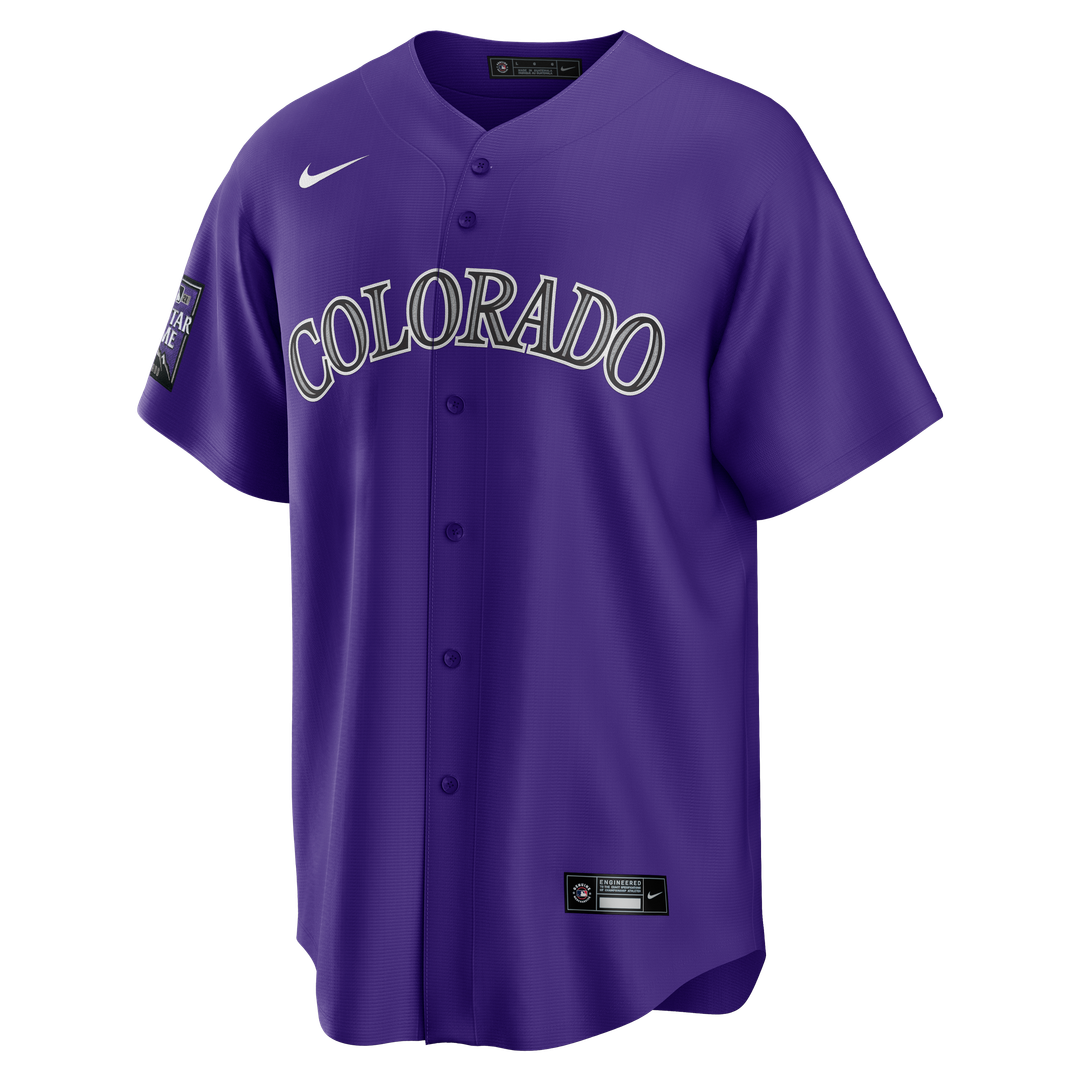 Colorado Rockies Alternate Replica Team Jersey — Purple
