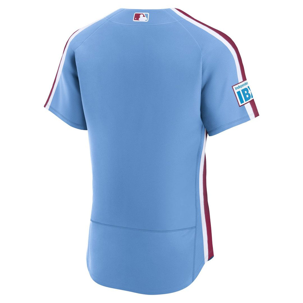 Philadelphia Phillies Alternate Authentic Jersey — Light Blue