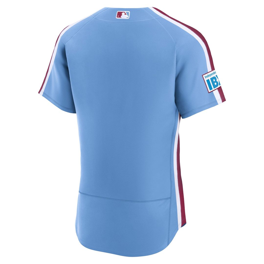Philadelphia Phillies Alternate Authentic Jersey — Light Blue