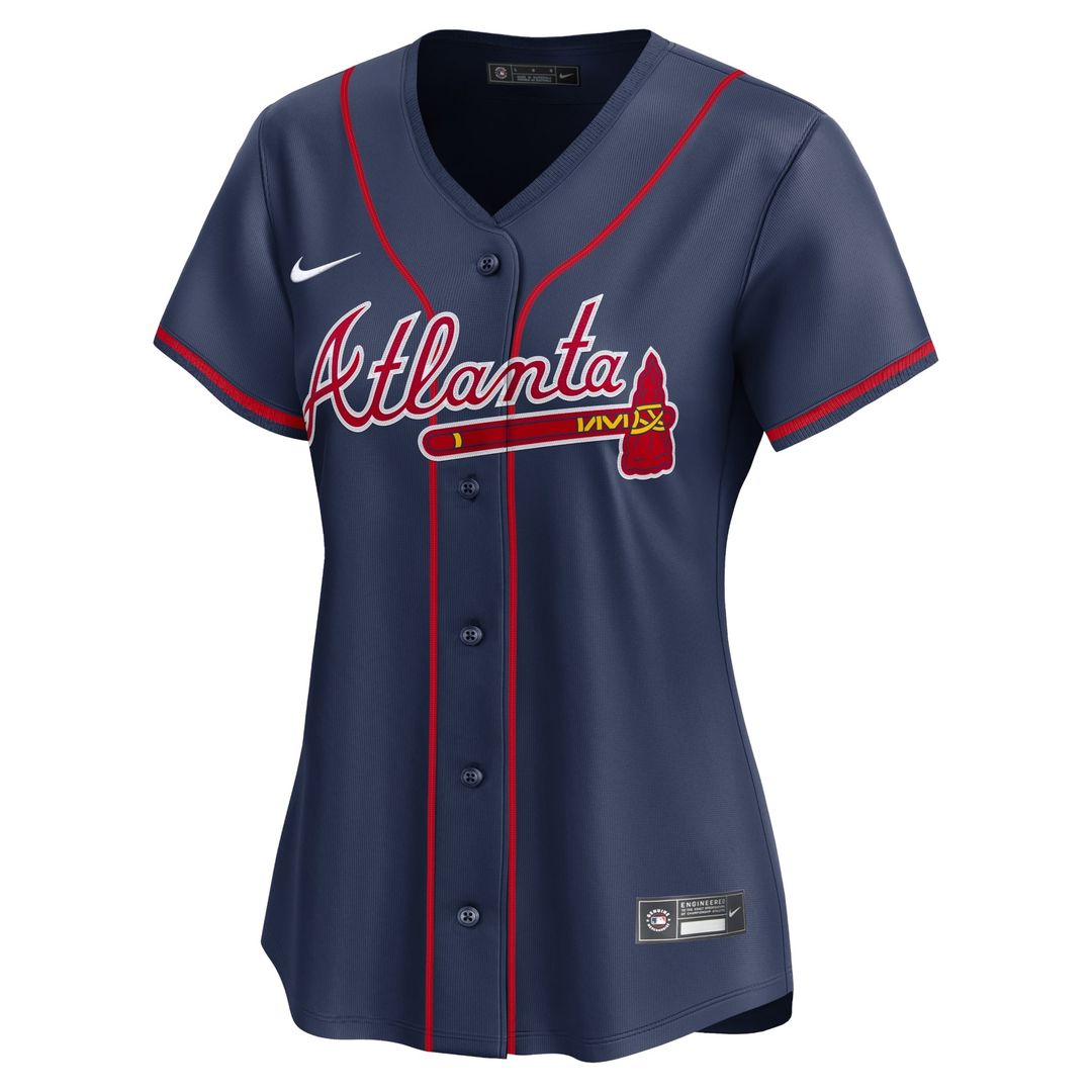 Atlanta Braves Ronald Acuña Jr. Women's Alternate Limited Jersey — Navy