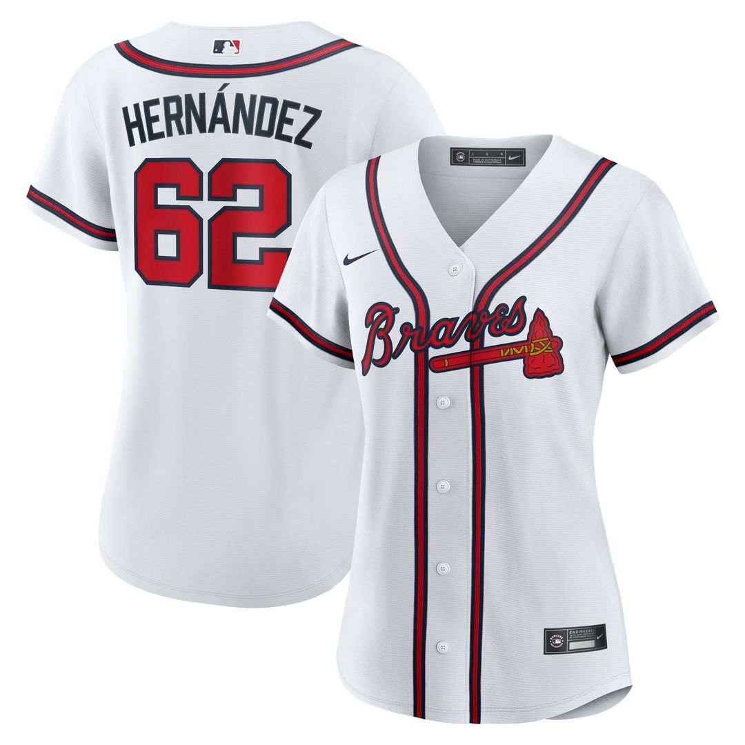 Atlanta Braves Daysbel Hernandez Women's Home Replica Jersey — White