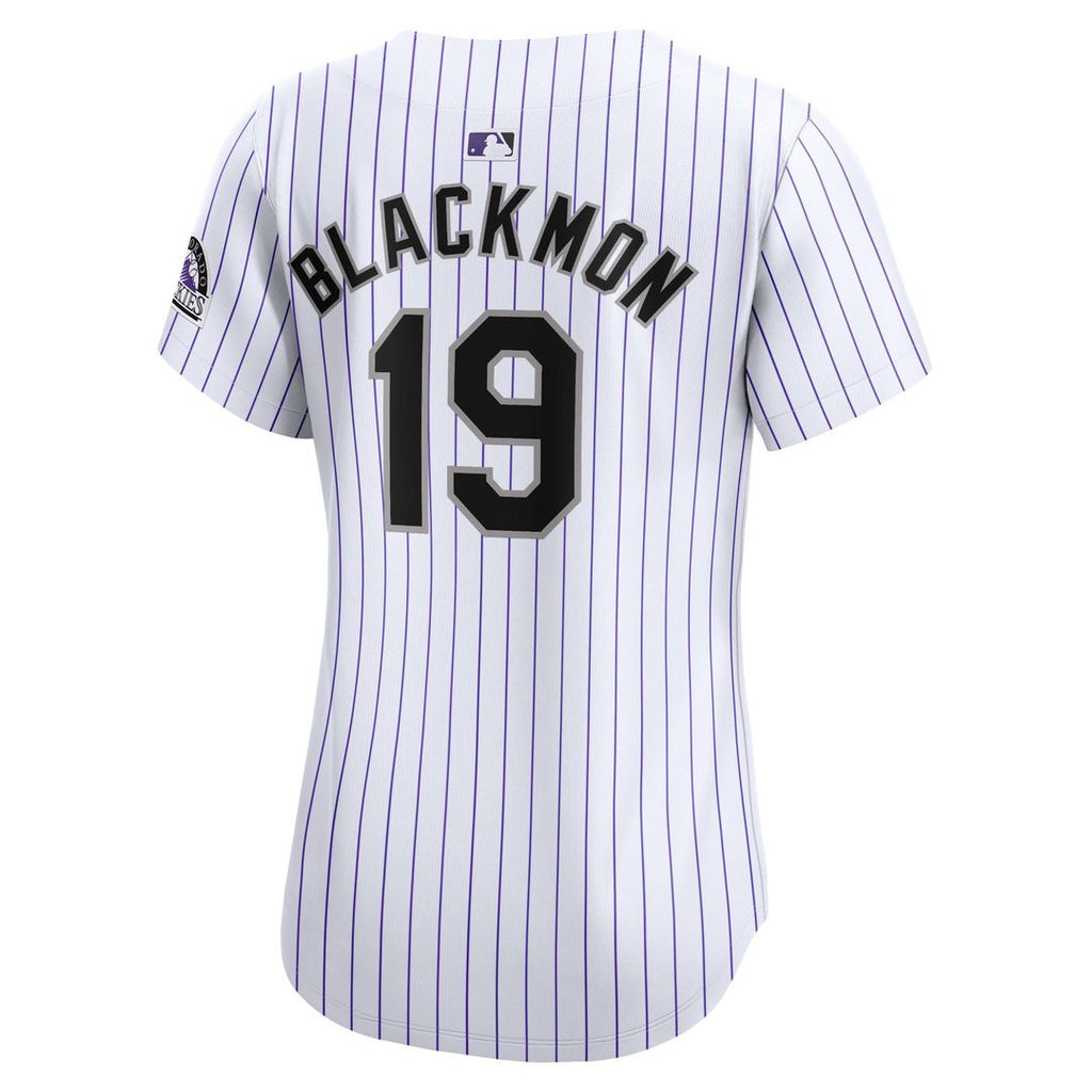 Colorado Rockies Charlie Blackmon Women's Home Limited Jersey — White