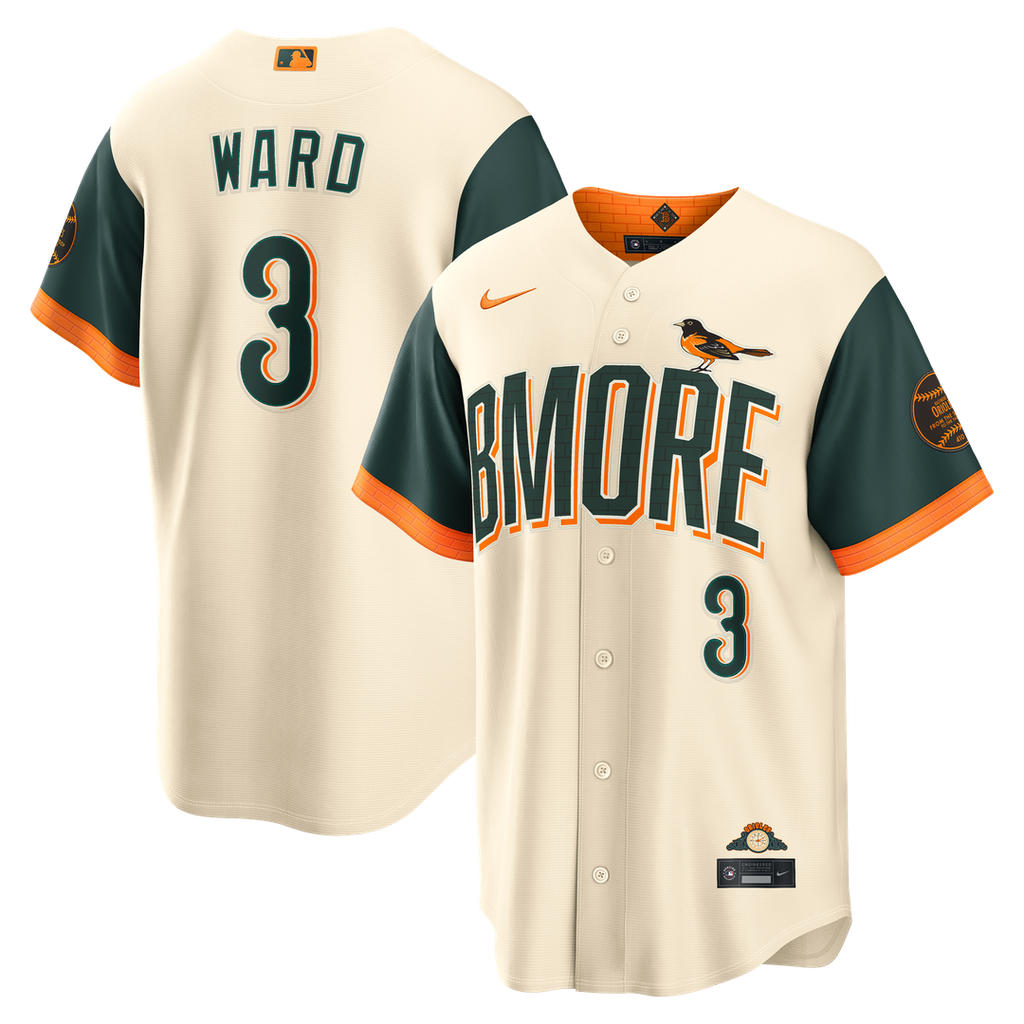 Baltimore Orioles Taylor Ward 2026 City Connect Stadium Jersey — Cream