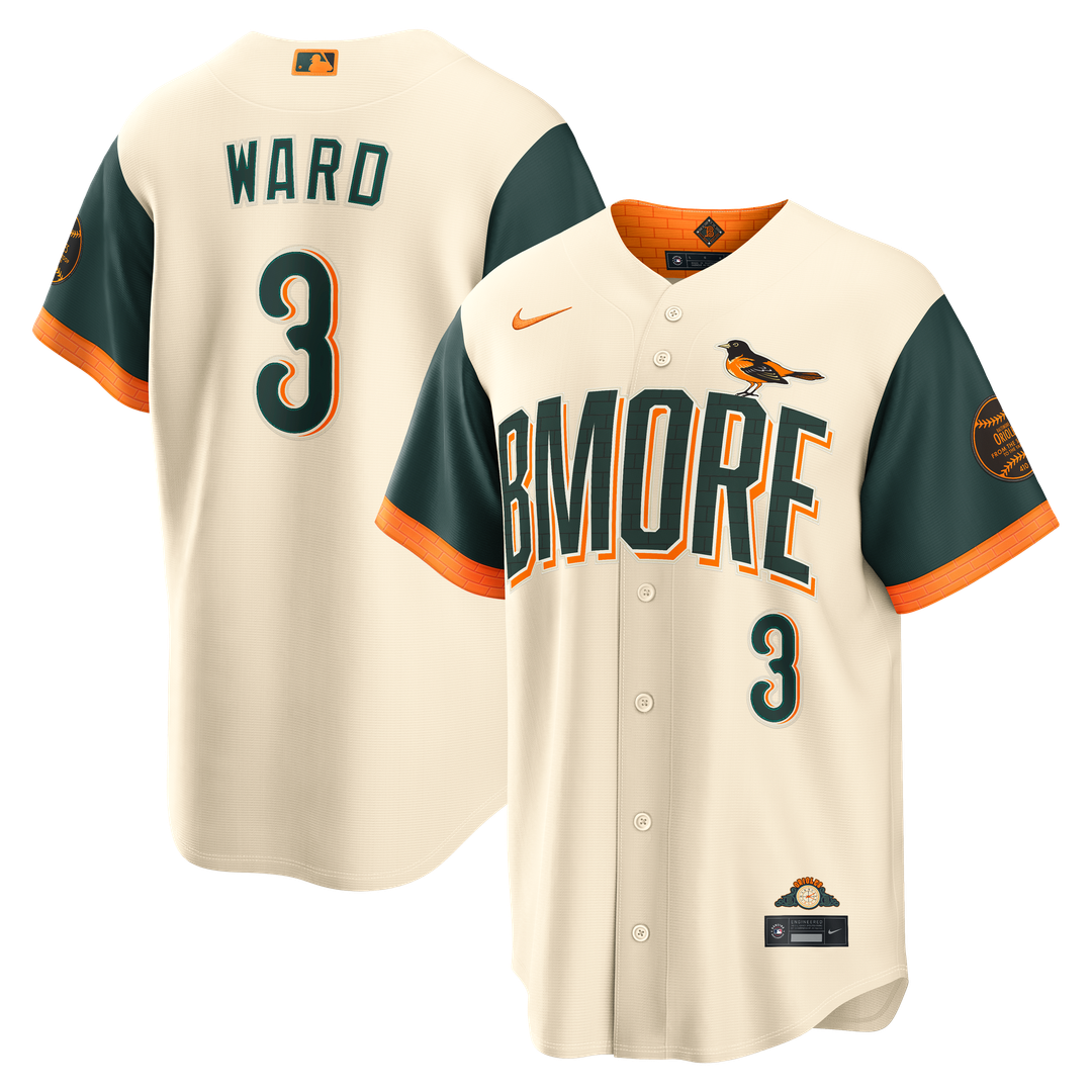Baltimore Orioles Taylor Ward 2026 City Connect Stadium Jersey — Cream