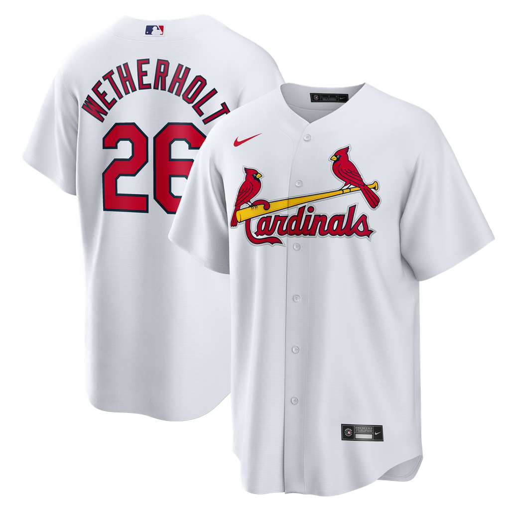 St. Louis Cardinals JJ Wetherholt Home Replica Jersey — White