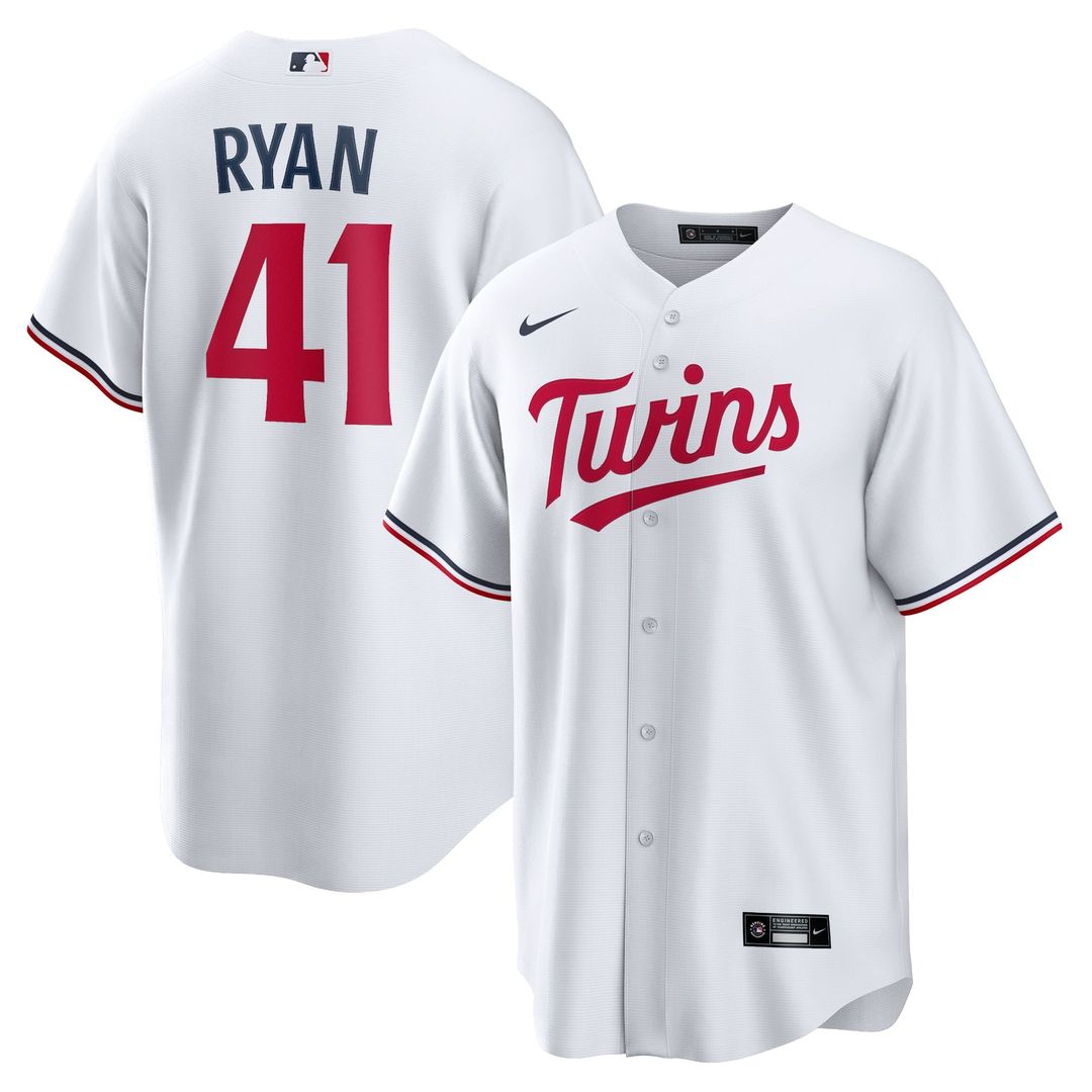 Minnesota Twins Joe Ryan Home Replica Jersey — White