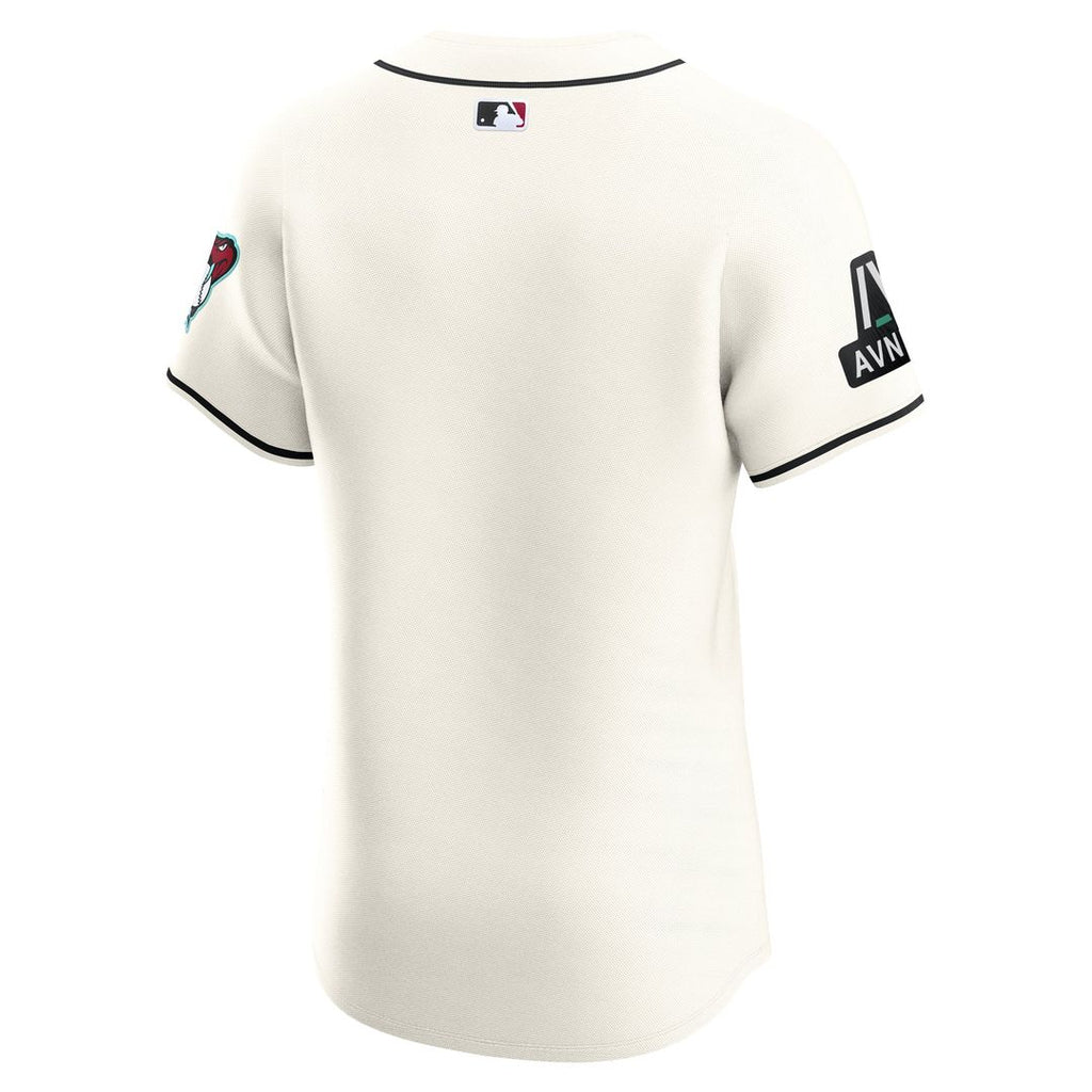 Arizona Diamondbacks Home Elite Patch Jersey — White