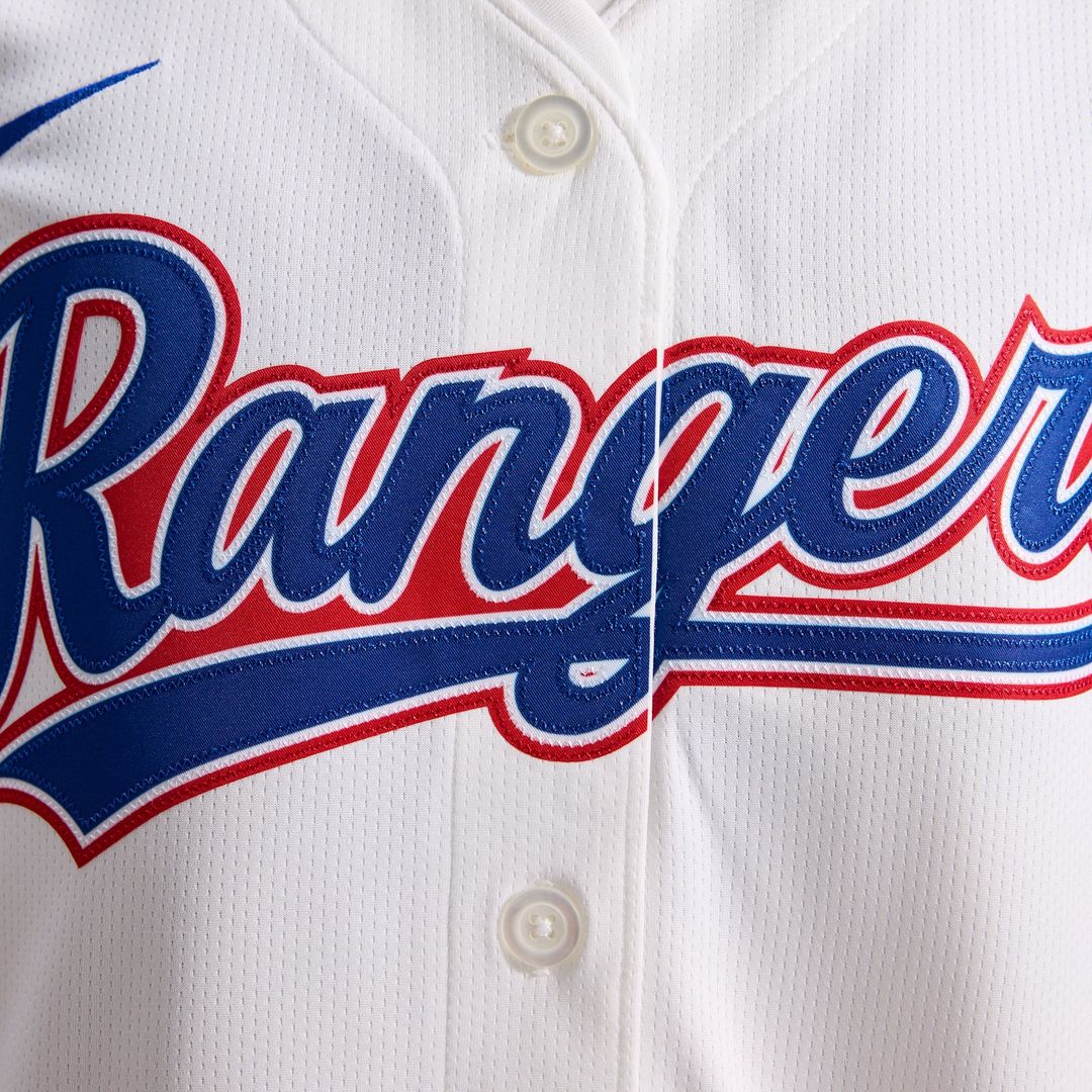 Texas Rangers Women's Home Limited Jersey — White