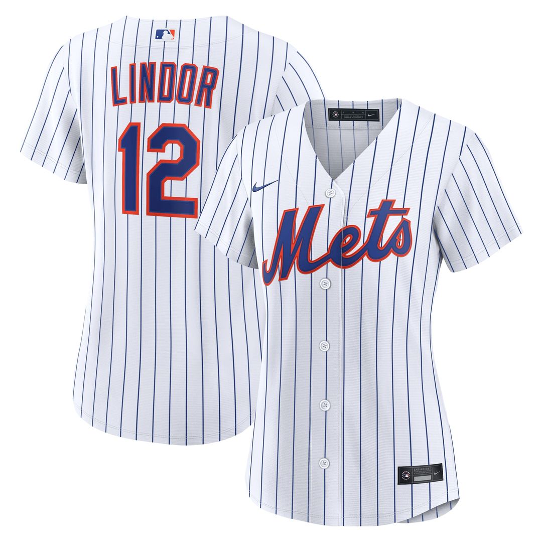 New York Mets Francisco Lindor Women's Home Replica Jersey — White