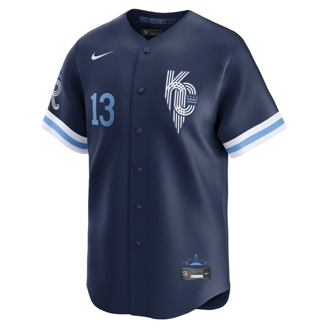 Kansas City Royals Salvador Perez City Connect Limited Jersey — Navy
