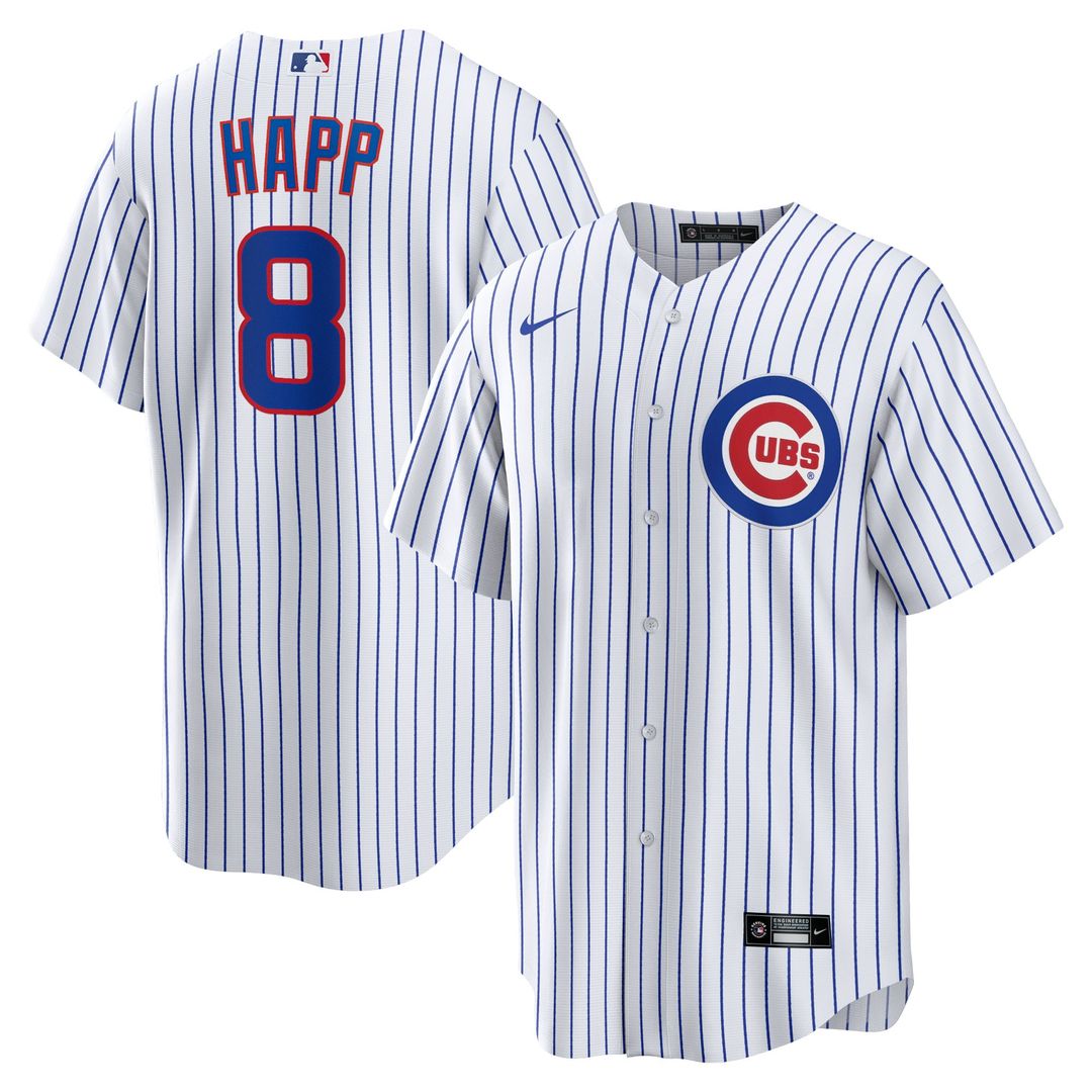 Chicago Cubs Ian Happ Home Replica Jersey — White