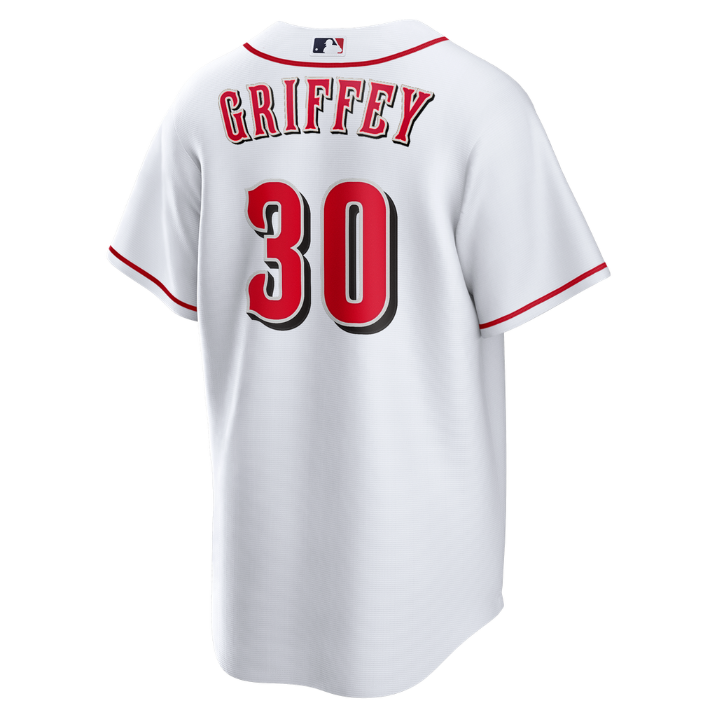 Cincinnati Reds Ken Griffey Jr. Home Retired Replica Jersey — White