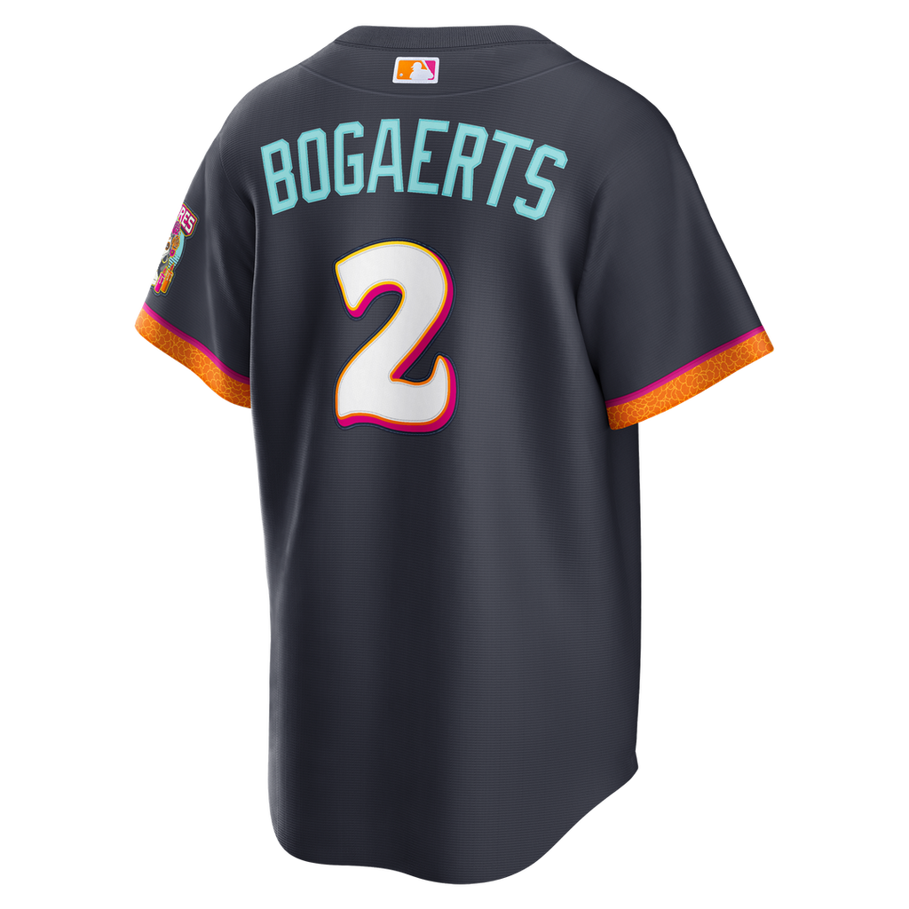San Diego Padres Xander Bogaerts 2026 City Connect Stadium Jersey — Obsidian