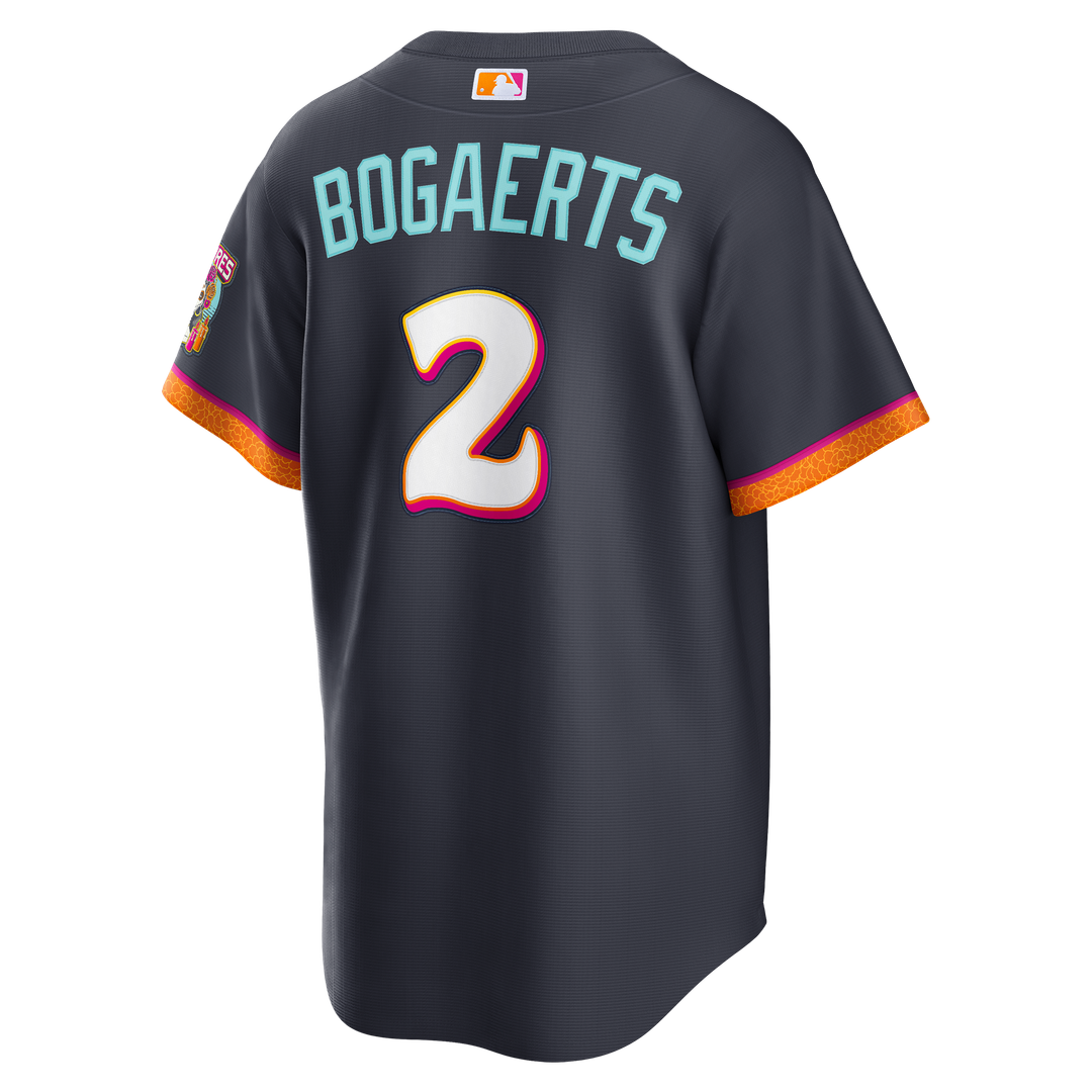 San Diego Padres Xander Bogaerts 2026 City Connect Stadium Jersey — Obsidian