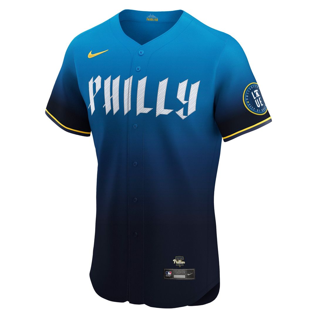 Philadelphia Phillies Bryce Harper City Connect Elite Jersey — Navy