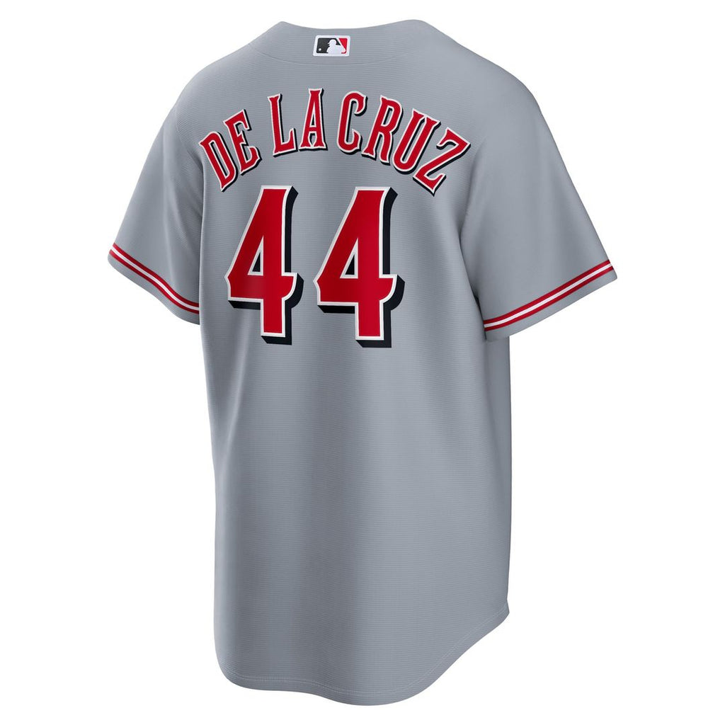Cincinnati Reds Elly De La Cruz Road Replica Jersey — Gray