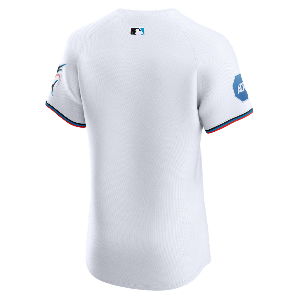 Miami Marlins Home Elite Jersey — White