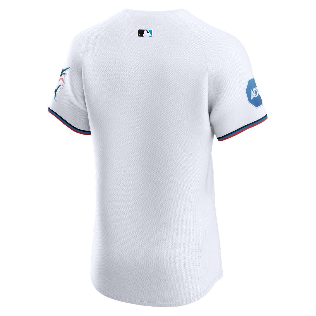 Miami Marlins Home Elite Jersey — White