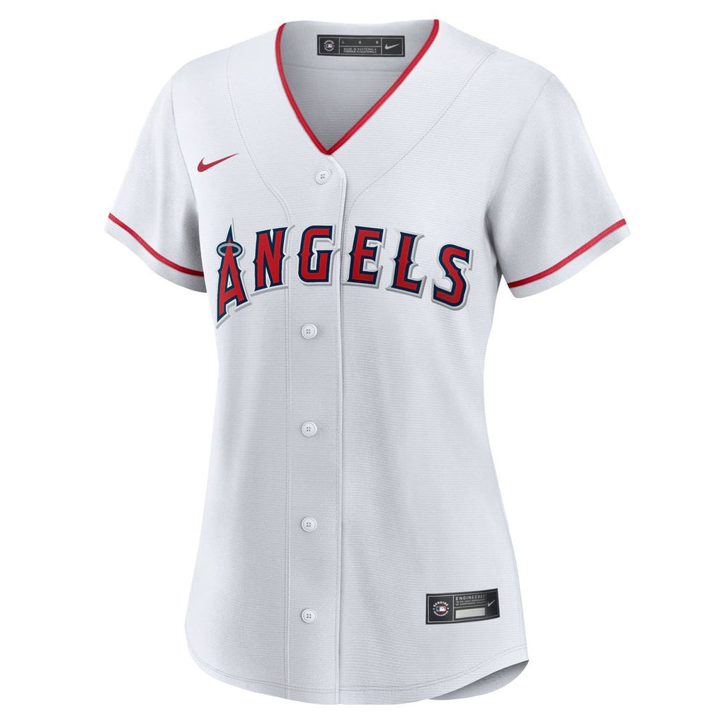 Los Angeles Angels Mike Trout Women's Home Replica Jersey — White