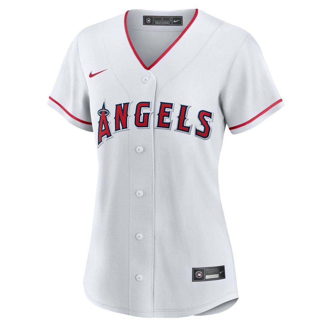 Los Angeles Angels Mike Trout Women's Home Replica Jersey — White