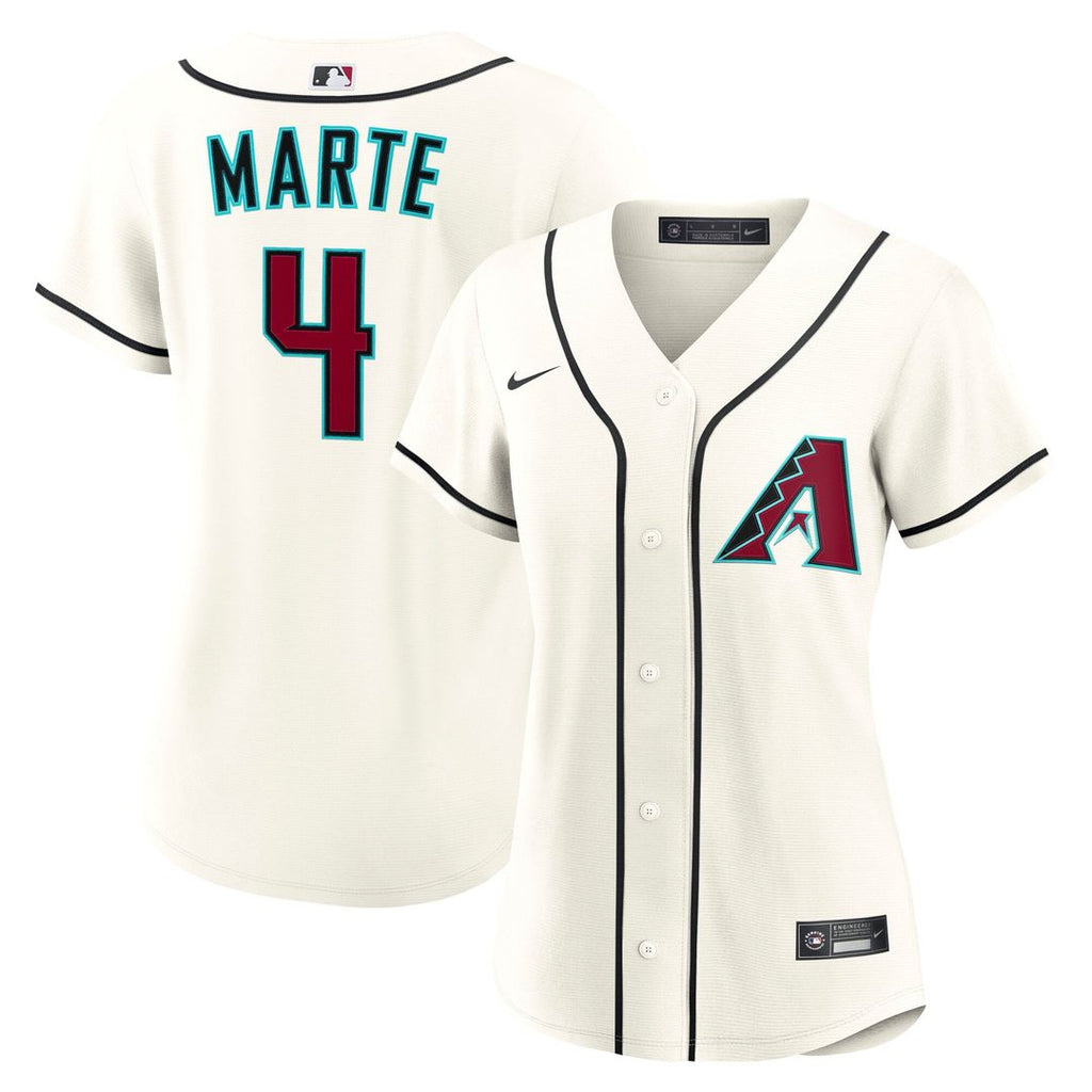Arizona Diamondbacks Ketel Marte Women's Home Replica Jersey — Cream