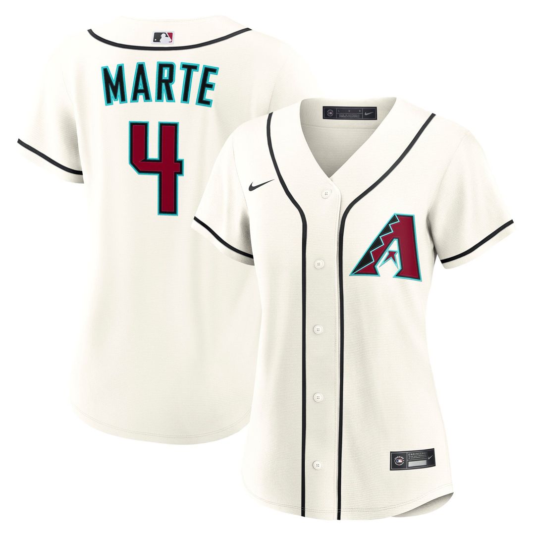 Arizona Diamondbacks Ketel Marte Women's Home Replica Jersey — Cream