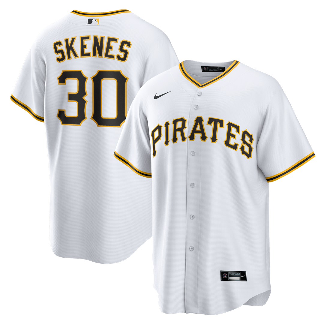 Pittsburgh Pirates Paul Skenes Home Replica Jersey — White