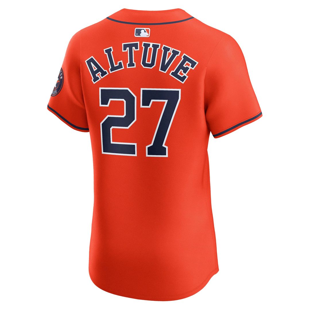 Houston Astros Jose Altuve Alternate Elite Jersey — Orange