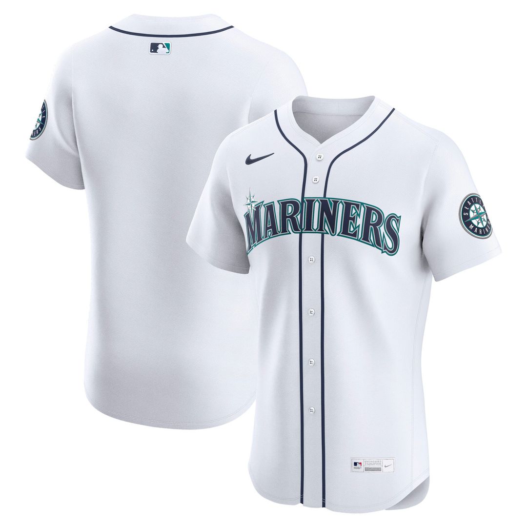Seattle Mariners Home Elite Jersey — White
