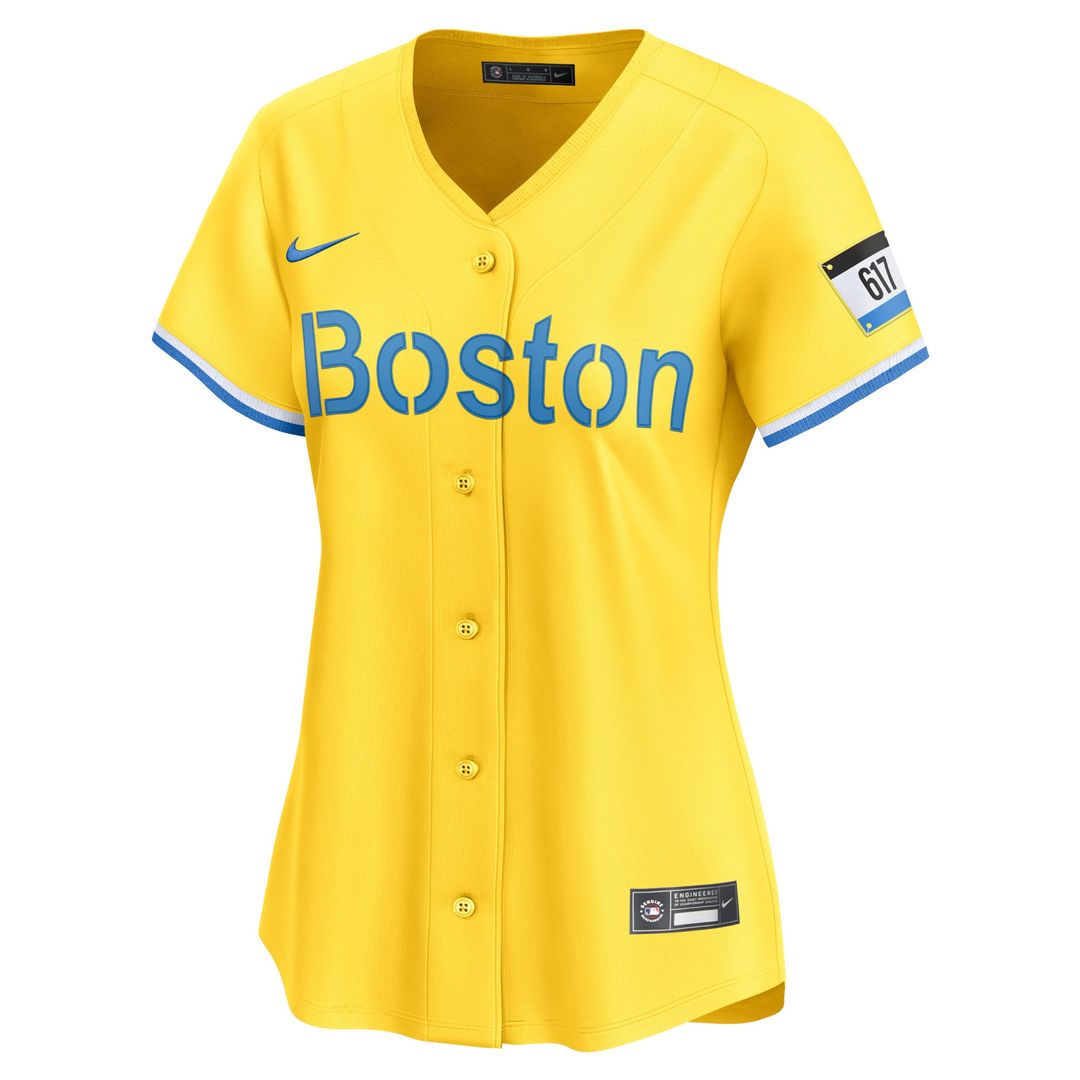 Boston Red Sox David Ortiz Women's City Connect Retired Player Jersey — Gold