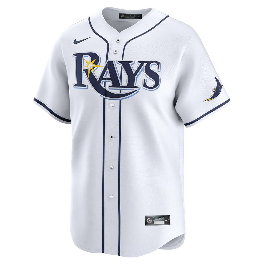 Tampa Bay Rays Junior Caminero Youth Home Limited Jersey — White