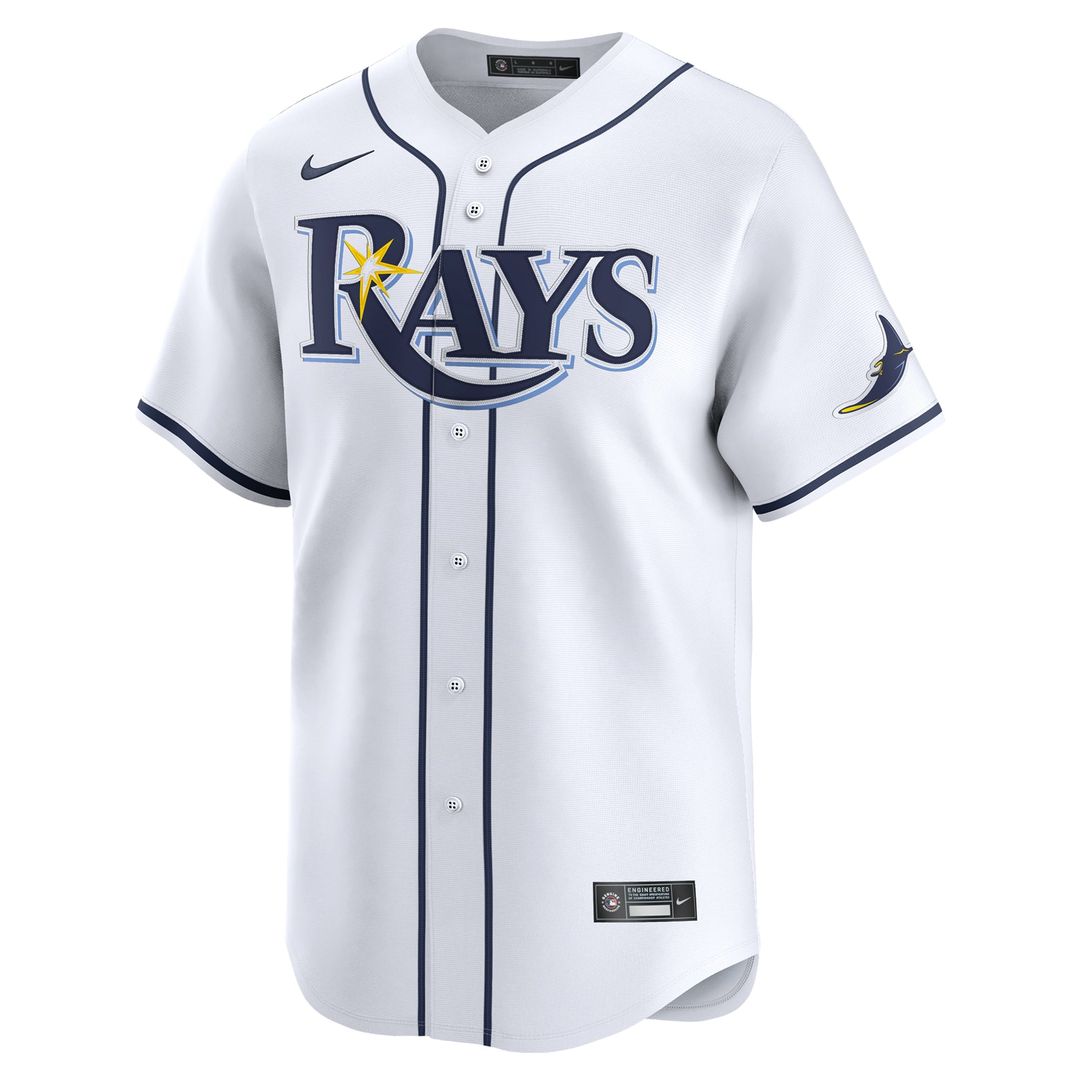 Tampa Bay Rays Junior Caminero Youth Home Limited Jersey — White