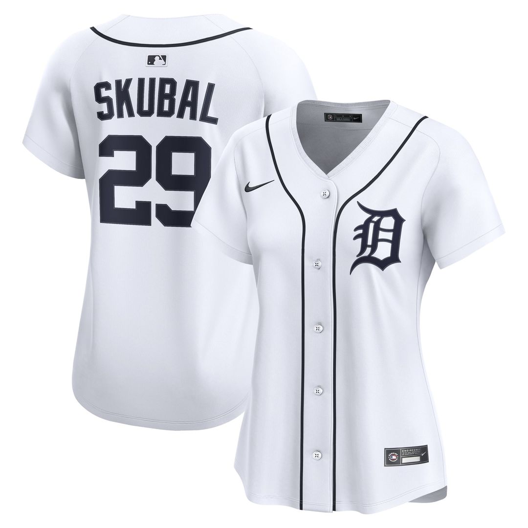 Detroit Tigers Tarik Skubal Women's Home Limited Jersey — White
