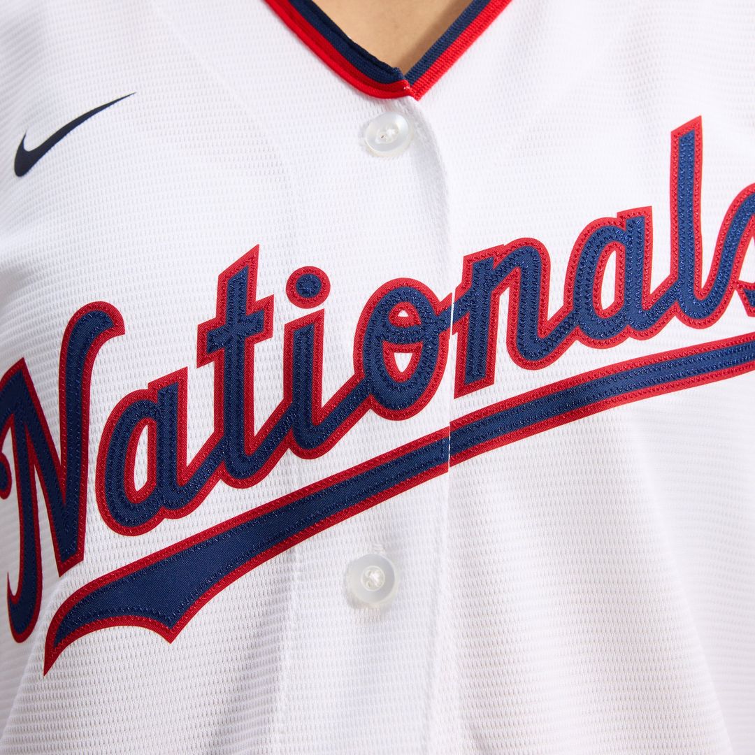 Washington Nationals CJ Abrams Women's Home Replica Jersey — White