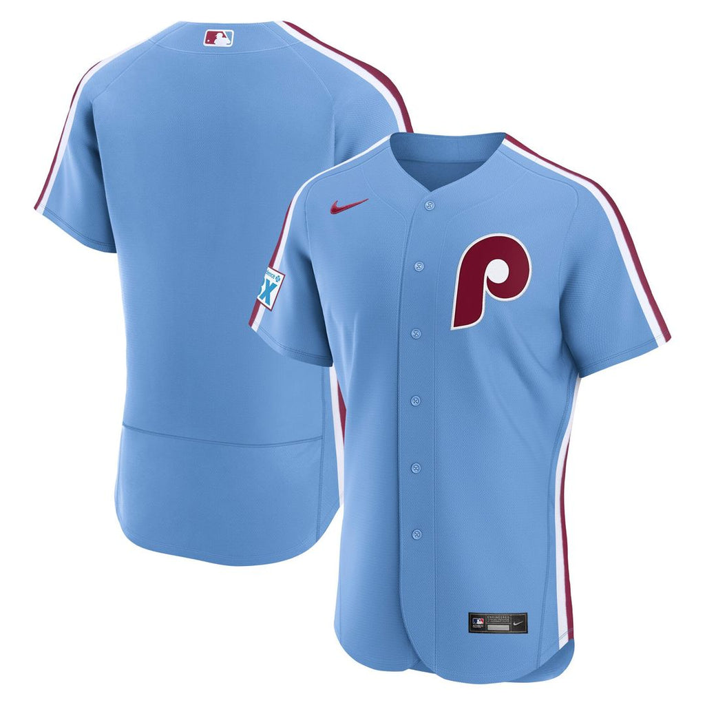 Philadelphia Phillies Alternate Authentic Jersey — Light Blue