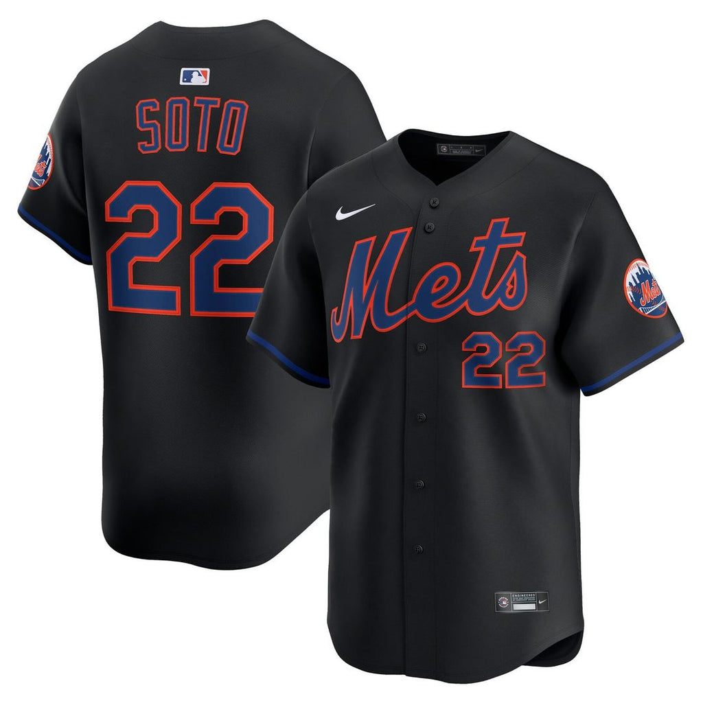 New York Mets Juan Soto Alternate Limited Jersey — Black