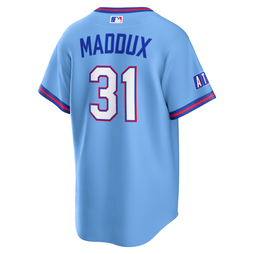 Atlanta Braves Greg Maddux 2026 City Connect Stadium Jersey — Powder Blue