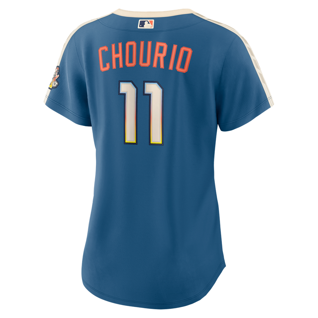 Milwaukee Brewers Jackson Chourio Women's 2026 City Connect Stadium Jersey — Mineral Blue