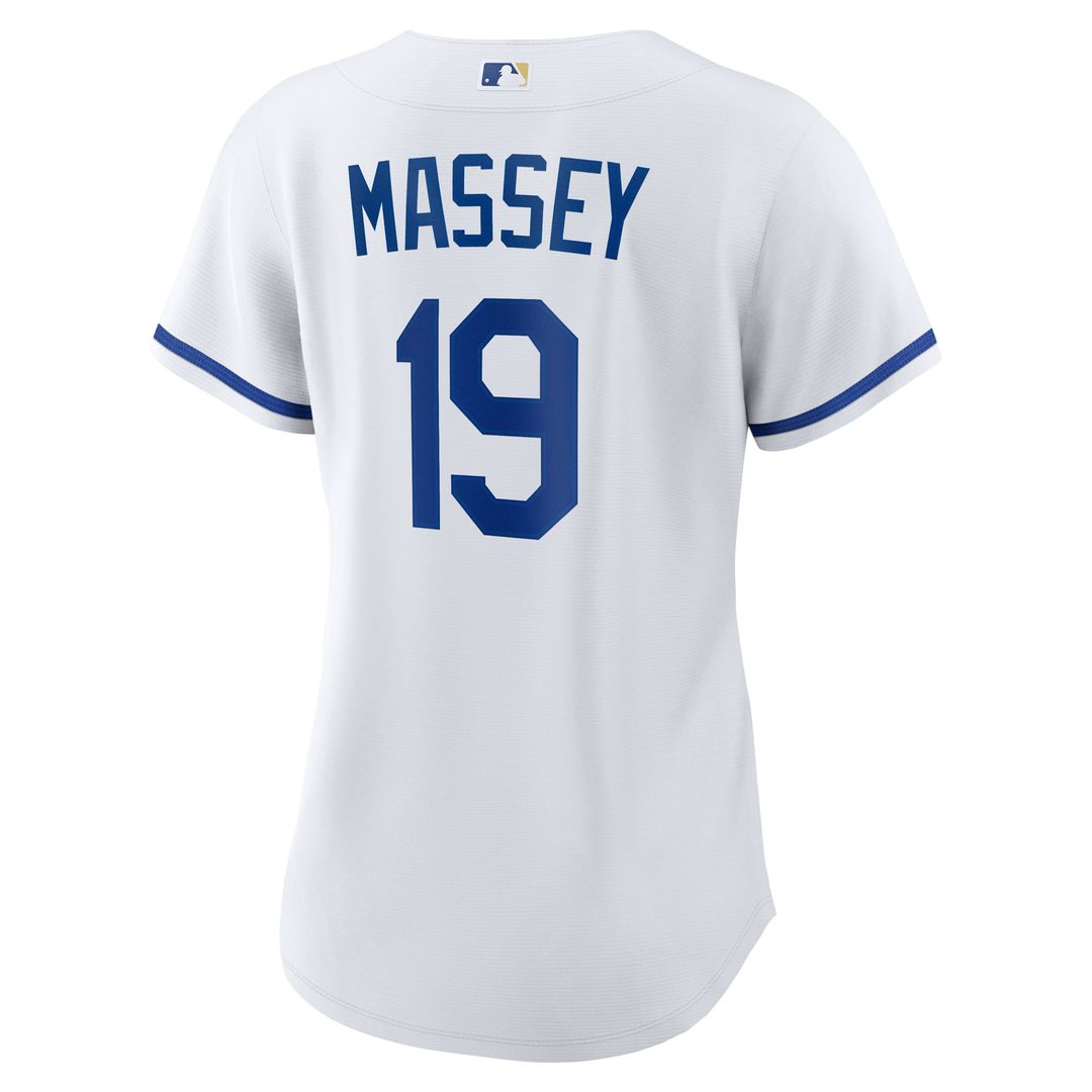 Kansas City Royals Michael Massey Women's Home Replica Jersey — White